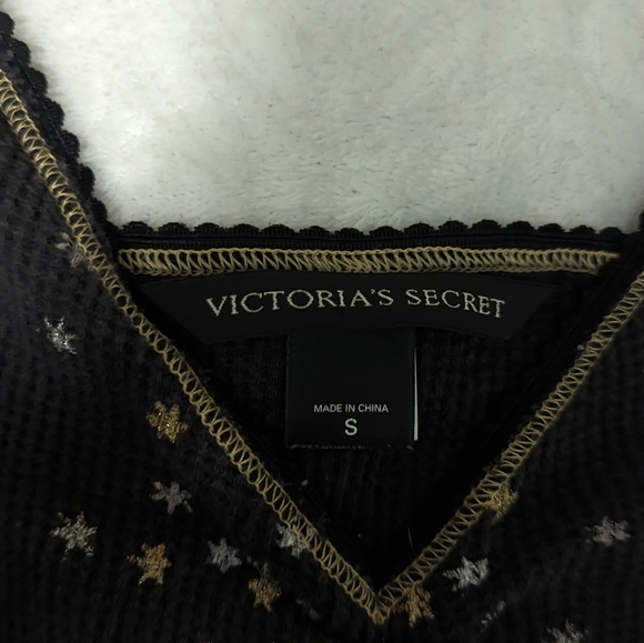 Victoria’s Secret waffle thermal knit star print cami y2K - Picture 2 of 9